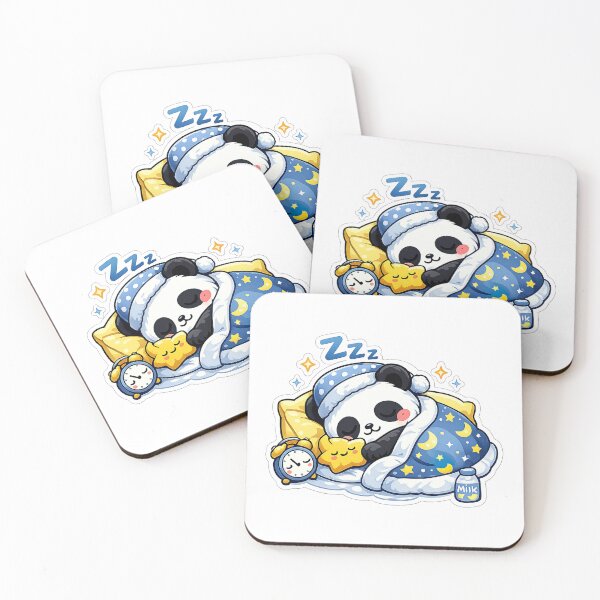 Item preview, Cute Kawaii Panda, Cute Kawaii Sleeping Panda designed and sold by graphic-genie.