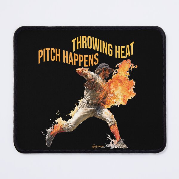 Item preview, Baseball Pitcher: Throwing Heat, Pitch Happens designed and sold by Uniquely4You2.