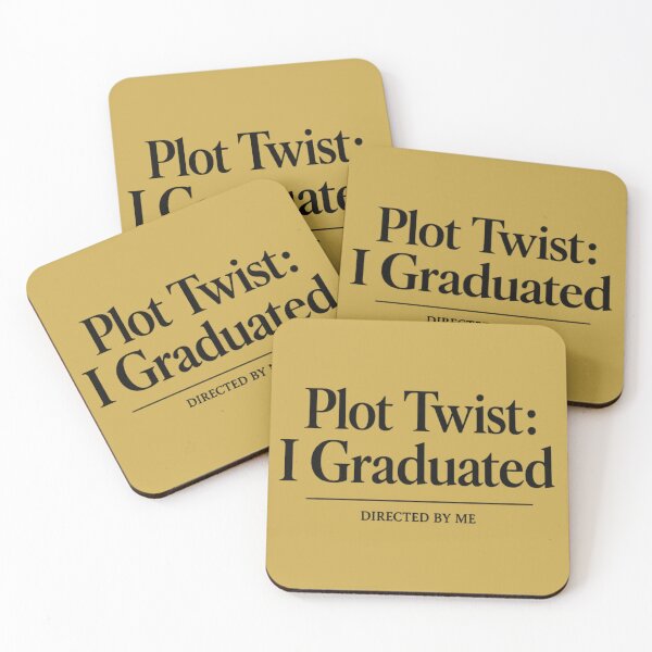 Item preview, Plot Twist I Graduated Directed By Me Funny Graduation Gift designed and sold by Fanverse Merchandise.