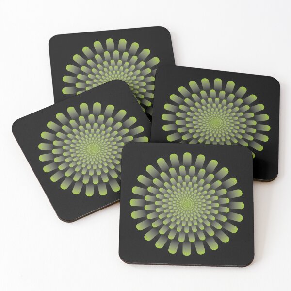 Item preview, Green Radial Geometric Circle Abstract Pattern Design designed and sold by DrTol.