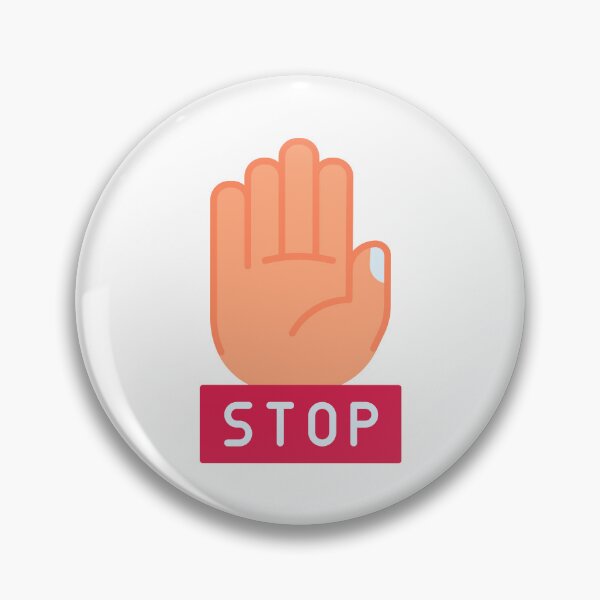 Item preview, Stop Hand Sign - Halt Gesture Sticker for Safety & Boundaries designed and sold by Tr Creative Design.