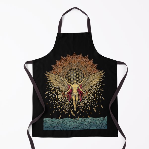 Item preview, Icarus Falling Greek Mythology Geometric Mandala Sun designed and sold by k3rstman1.