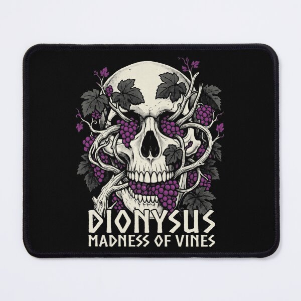 Item preview, Dionysus Madness of Vines Mythological Skull Grapes designed and sold by k3rstman1.