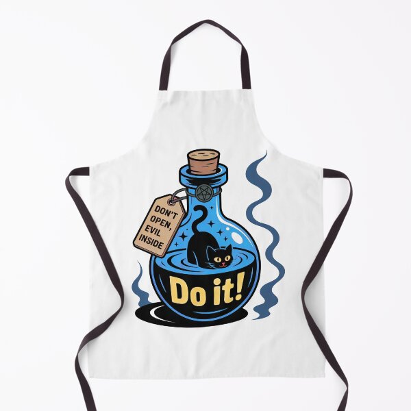 Item preview, Black Cat Potion Aesthetic – Witch Bottle Illustration, Cute Spooky Magic Design designed and sold by Timegraf.