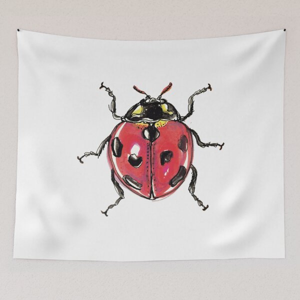 Item preview, Cute Ladybug Illustration – Aesthetic Insect Art designed and sold by MBandëira.