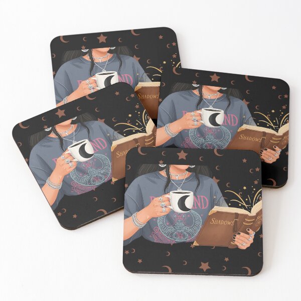 Item preview, Moon Coffee & Spell Book – Cozy Witchy Reader Aesthetic Illustration designed and sold by CrimsonChords.