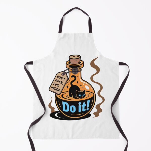 Item preview, Black Cat Potion Aesthetic – Witch Bottle Illustration, Cute Spooky Magic Design designed and sold by Timegraf.