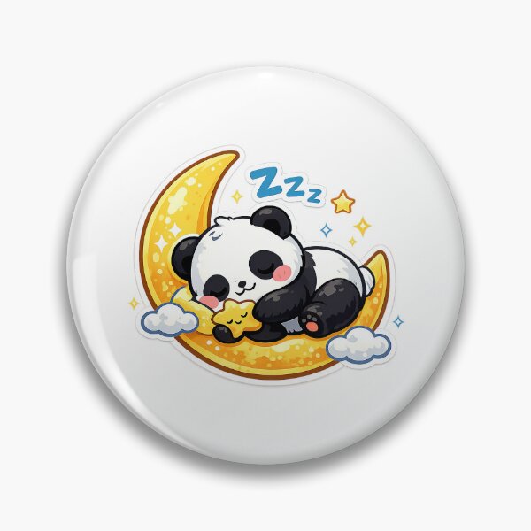 Aperçu de l'œuvre Panda Kawaii mignon, Panda Kawaii mignon qui dort créée et vendue par graphic-genie.