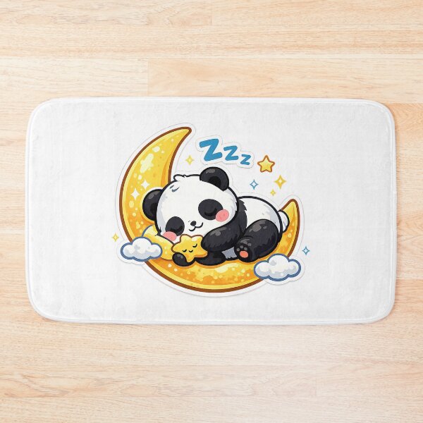 Item preview, Cute Kawaii Panda, Cute Kawaii Sleeping Panda designed and sold by graphic-genie.