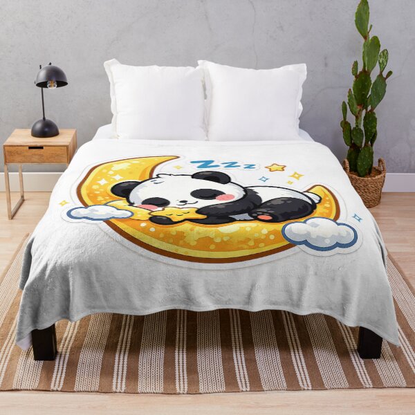 Item preview, Cute Kawaii Panda, Cute Kawaii Sleeping Panda designed and sold by graphic-genie.
