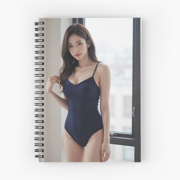 Item preview, Elegant Navy Leotard Portrait with Soft Natural Light designed and sold by SEIMEI2025.