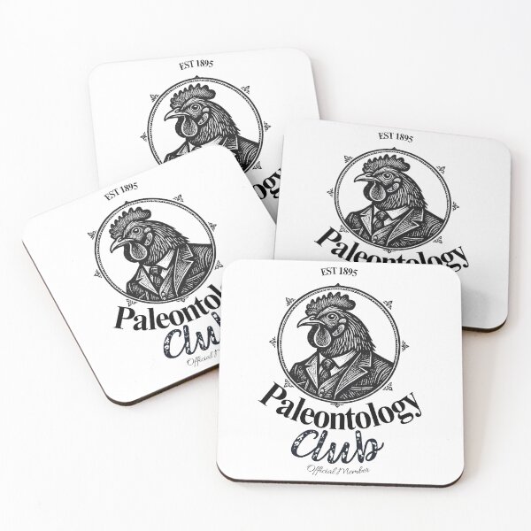 Item preview, Paleontology Club Official Member Vintage Engraving Rooster Victorian Naturalist designed and sold by OutcropSupply.