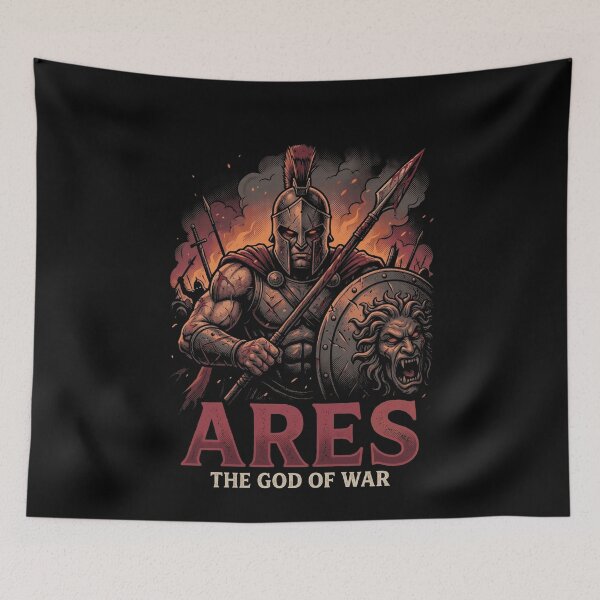 Item preview, Ares God of War Spartan Greek Mythology designed and sold by k3rstman1.