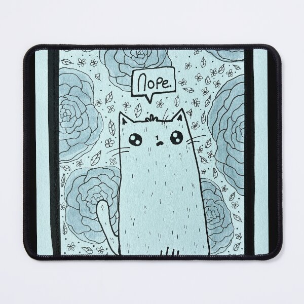 Item preview, No Painted Roses - White Cat Mixed Media - Day 184 of 365  designed and sold by BeeandKiwi.