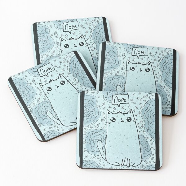 Item preview, No Painted Roses - White Cat Mixed Media - Day 184 of 365  designed and sold by BeeandKiwi.