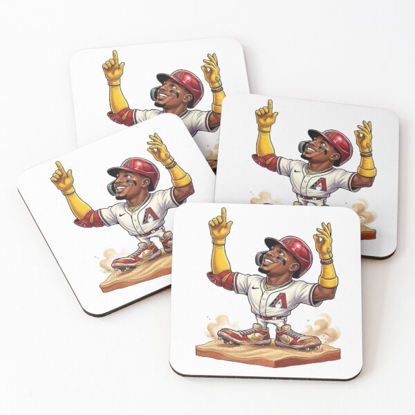 Item preview, Geraldo Perdomo Diamondbacks Home Run Celebration Cartoon designed and sold by artsdylan.