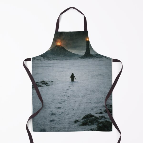 Item preview, Lonely Penguin walks towards Mordor - Funny Unisex penguin LotR graphic tee designed and sold by Neko & Co..