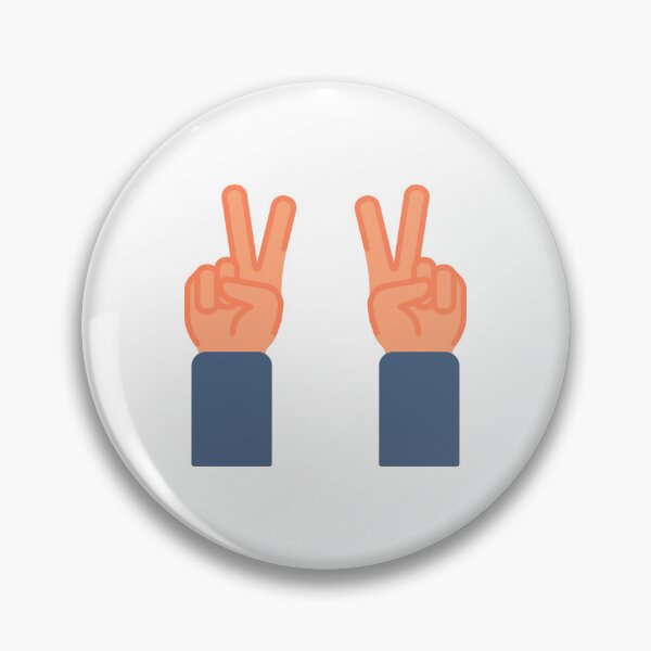 Item preview, Victory Peace Sign - Two Fingers Up Sticker for Success & Harmony designed and sold by Tr Creative Design.