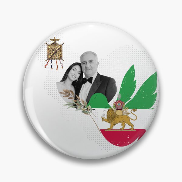 Item preview, Shah Reza Pahlavi Crown Princes Noor Pahlavi designed and sold by Youtab Art.