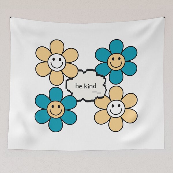 Item preview, Be kind Smiley flower faces  designed and sold by JosueShop101.