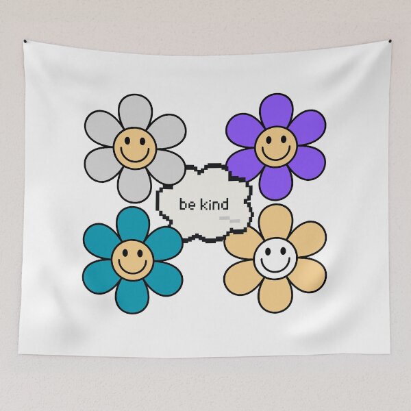 Item preview, Be kind smiley Flower faces designed and sold by JosueShop101.