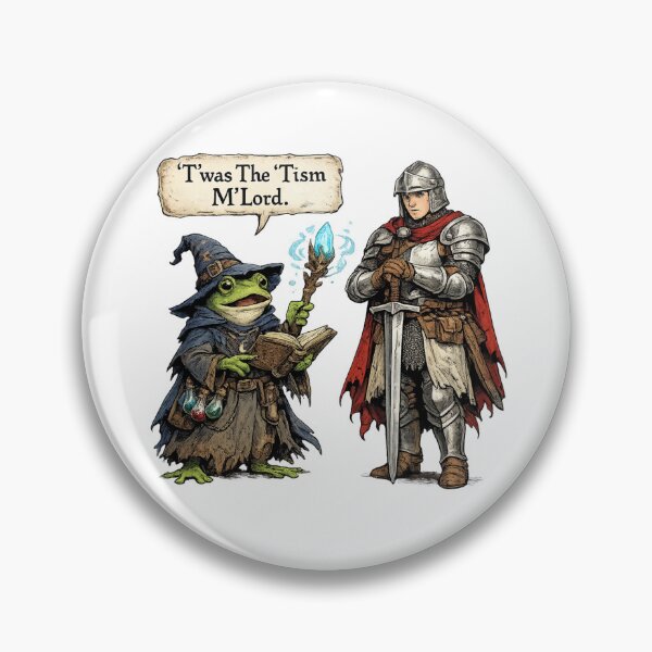 Item preview, Twas The Tism Mlord Funny Medieval Frog designed and sold by madebysiwa.