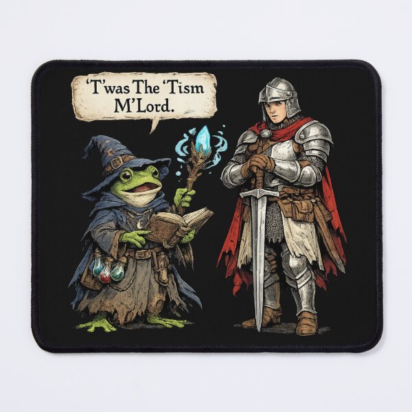 Item preview, Twas The Tism Mlord Funny Medieval Frog designed and sold by madebysiwa.