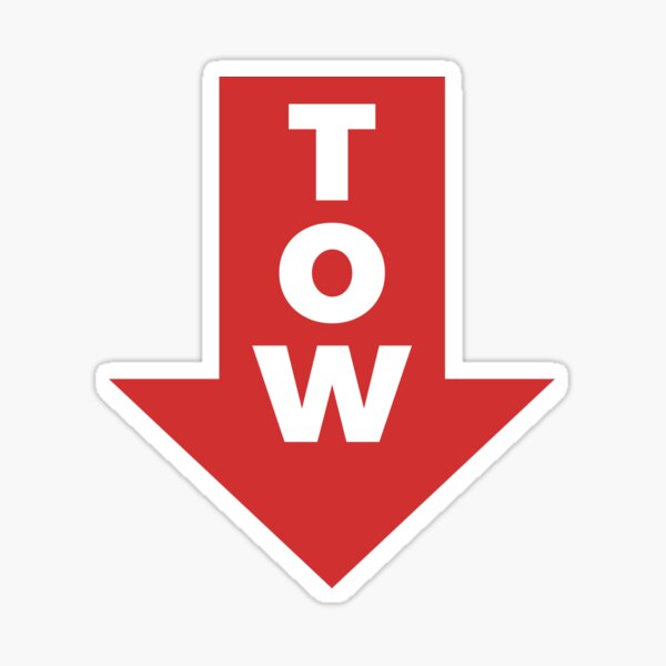 Tow Stickers for Sale, Free US Shipping