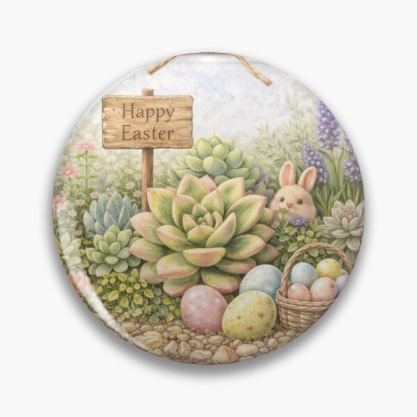 Item preview, Easter Jar Bunny – Succulent Spring Watercolour designed and sold by inspired-works.