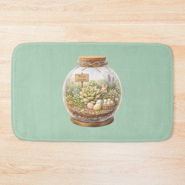 Item preview, Easter Jar Bunny – Succulent Spring Watercolour designed and sold by inspired-works.