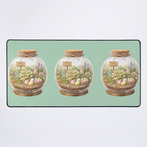 Item preview, Easter Jar Bunny – Succulent Spring Watercolour designed and sold by inspired-works.