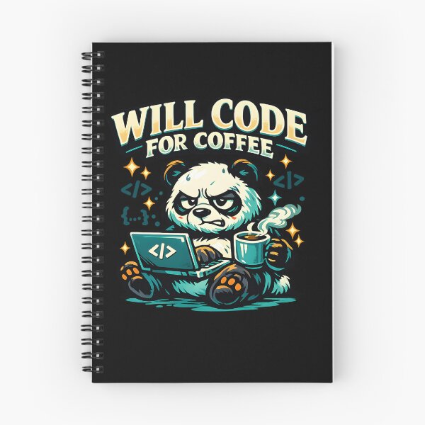 Item preview, Will Code For Coffee Panda Programmer Gift Coding Coffee Lover National Coffee Day Design designed and sold by ClinicalHubs.