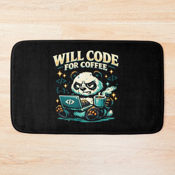 Item preview, Will Code For Coffee Panda Programmer Gift Coding Coffee Lover National Coffee Day Design designed and sold by ClinicalHubs.