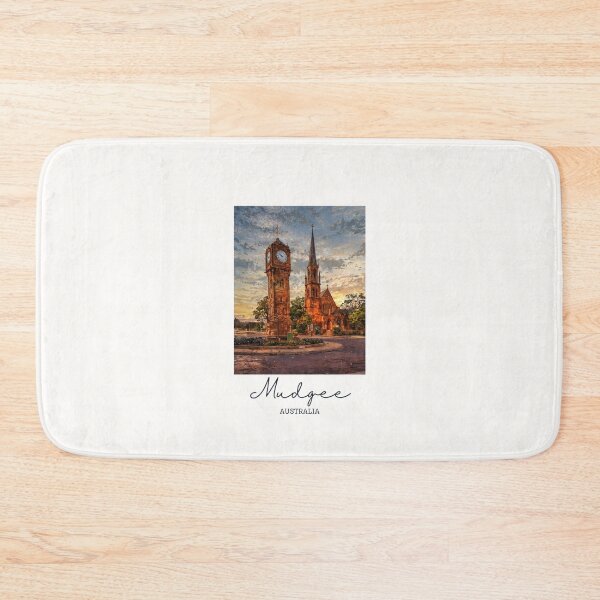 Item preview, Mudgee Clock Tower - Vintage Souvenir designed and sold by twentytwo ART souvenir designs.