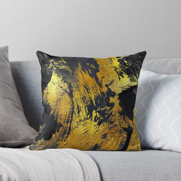 Item preview, Golden Glam Glitzy Colors Splashed On Black Abstract designed and sold by DEC02.