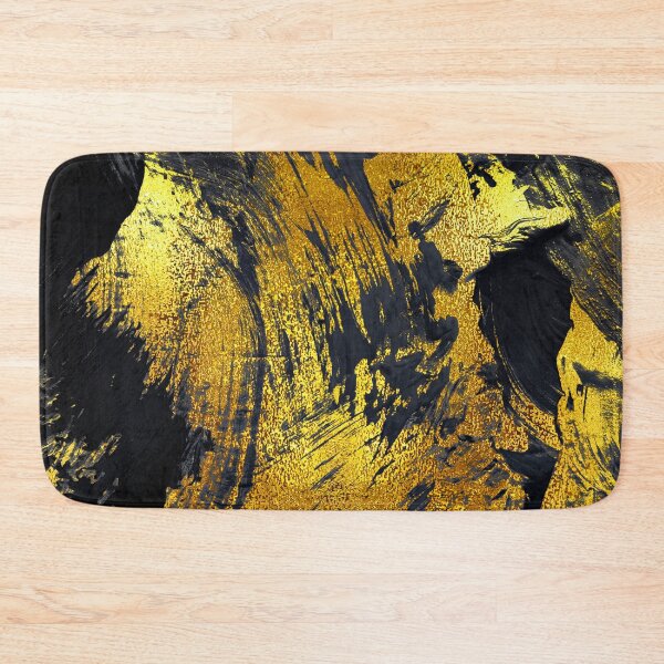 Item preview, Golden Glam Glitzy Colors Splashed On Black Abstract designed and sold by DEC02.