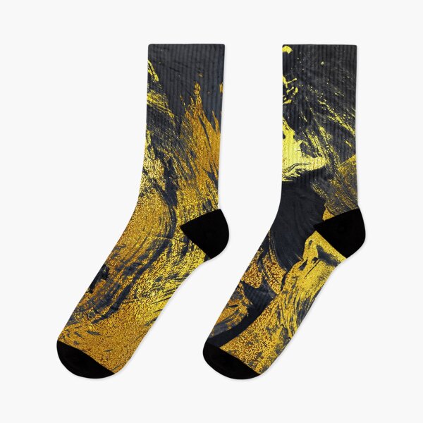 Item preview, Golden Glam Glitzy Colors Splashed On Black Abstract designed and sold by DEC02.