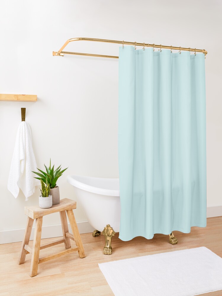 "Classic Duck Egg Pale Aqua Blue " Shower Curtain by podartist Redbubble
