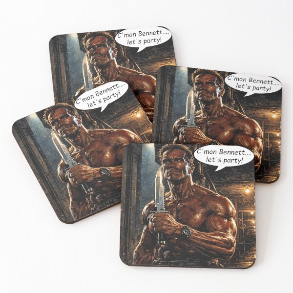 Item preview, Commando 1985 Movie 'C'mon Bennett....let's party!' designed and sold by donno69.