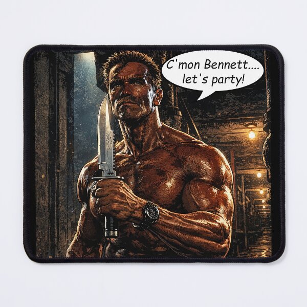 Item preview, Commando 1985 Movie 'C'mon Bennett....let's party!' designed and sold by donno69.