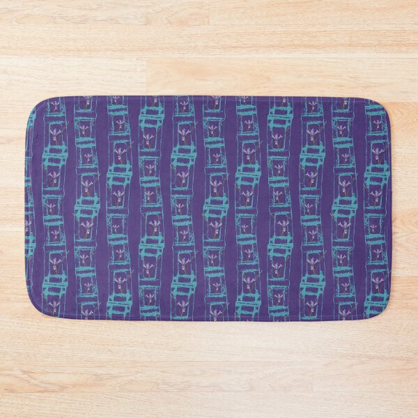 Item preview, Spring's First Flower on Vertical Links Blue on Purple designed and sold by Digitalmyth's Designs.