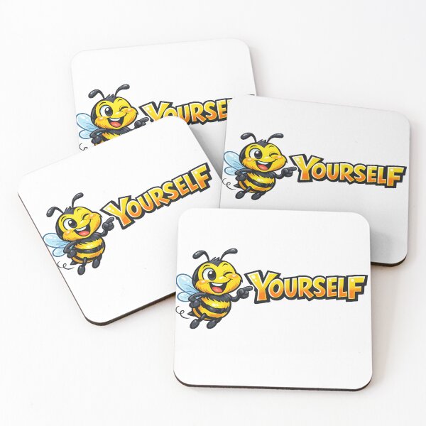 Item preview, Bee Yourself Cute Funny Bee Motivation designed and sold by madebysiwa.