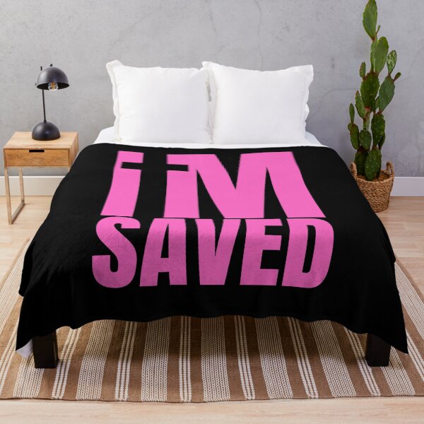 Item preview, I am Saved - Christian Pink Design  designed and sold by MoriaStore.