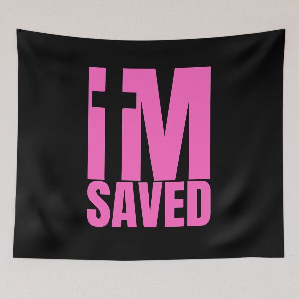 Item preview, I am Saved - Christian Pink Design  designed and sold by MoriaStore.