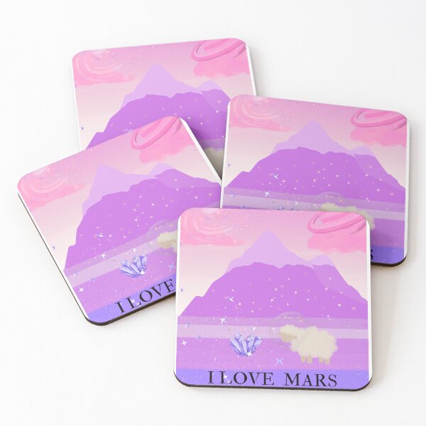 Item preview, Funny Space Sheep "I Love Mars" Poster designed and sold by Atlasoloji.