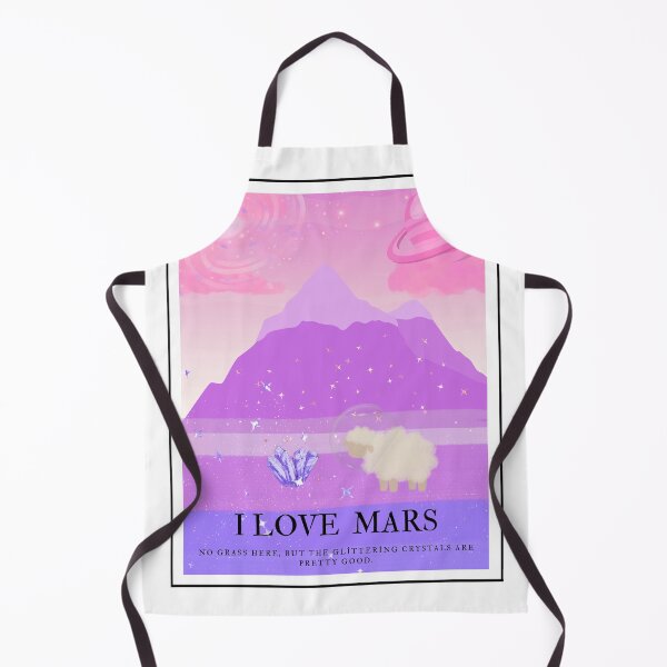 Item preview, Funny Space Sheep "I Love Mars" Poster designed and sold by Atlasoloji.