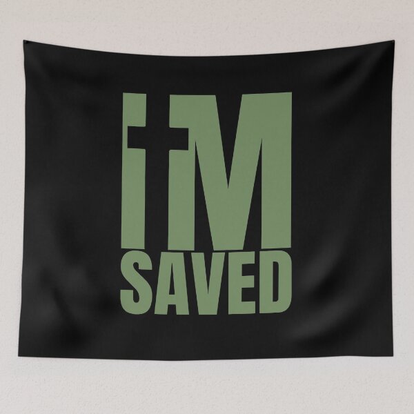 Item preview, I am Saved - Christian Green Design  designed and sold by MoriaStore.