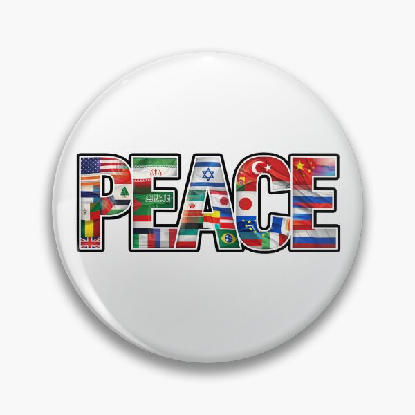 Item preview, One Word  Under God: One World under God, One Message: PEACE World Flag Design designed and sold by Uniquely4You2.