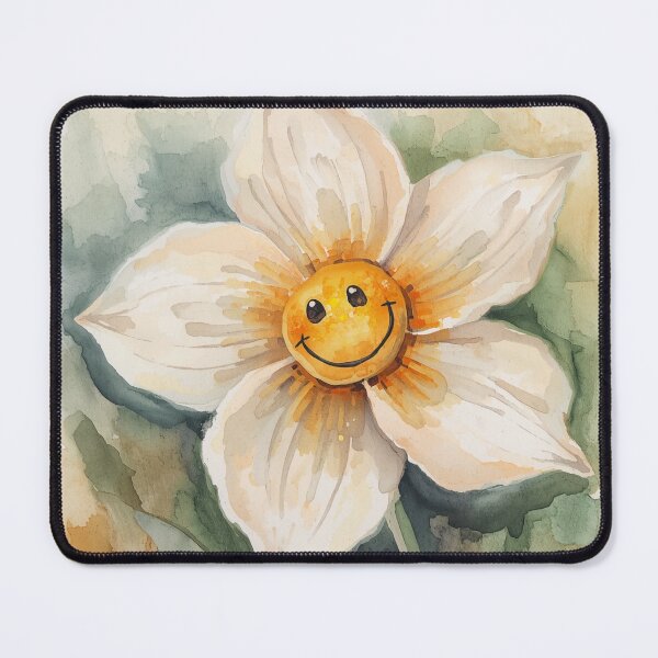 Item preview, Watercolor smiley flower designed and sold by JosueShop101.
