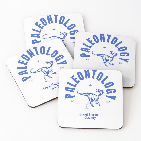 Item preview, Fossil Hunters Society Deinonychus Raptor Vintage Collegiate Paleontology Varsity designed and sold by OutcropSupply.